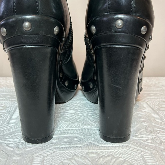 Kork-Ease Leather Studded Strappy Boots Sz US 6.5 / EU 37 EUC - Picture 9 of 16